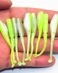 20 Pcs/Lot 5.5Cm 1G Paddle Tail Soft Bait Worms Grubs T Tail Lure Jig Head-PROLEURRE FISHING Store-D-Bargain Bait Box