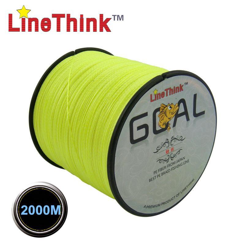 2000M Linethink Brand Goal Best Quality Multifilament 100% Pe Braided Fishing-LINETHINK official store-White-0.4-Bargain Bait Box