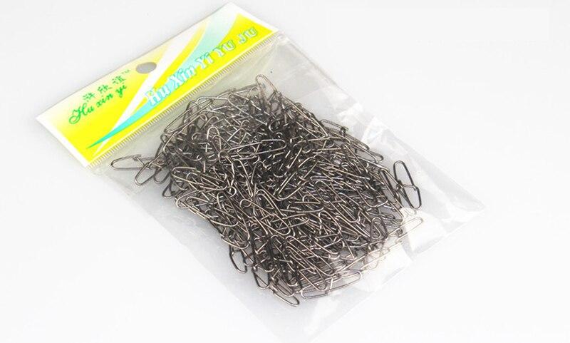200Pcs/Bag 3# Fishing Hook Connector Stainless Steel Hook Fast Clip Lock Snap-Fishhooks-Enrich Your Outdoor Life Store-3-Bargain Bait Box