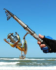 2014 Powerful Telescopic Fishing Rod 2.40M 9 Sections Sea Ultra Light Hand Rod-Telescoping Fishing Rods-Li Fishing geer Co.,Ltd-Bargain Bait Box