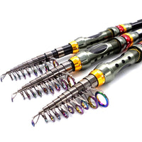 2015 3.6M Carbon Fishing Rod Combo Set Sections Carp Telescopic Fishing Rod With-Telescoping Fishing Rods-Thanksgiving Family-Bargain Bait Box