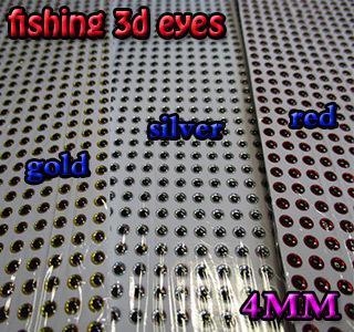 2015 Fishing 3D Eyes Size:3Mm-12Mm Each Color 267Pcs In Total 800Pcs/Lot-Fish Eyes-Bargain Bait Box-4MM-Bargain Bait Box