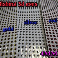 2015 Fishing 3D Eyes Size:3Mm-12Mm Each Color 267Pcs In Total 800Pcs/Lot-Fish Eyes-Bargain Bait Box-4MM-Bargain Bait Box