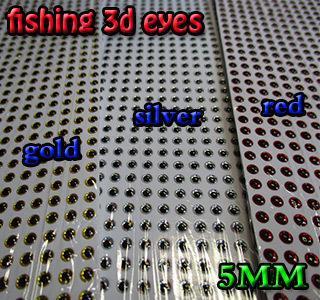2015 Fishing 3D Eyes Size:3Mm-12Mm Each Color 267Pcs In Total 800Pcs/Lot-Fish Eyes-Bargain Bait Box-5MM-Bargain Bait Box