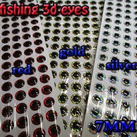 2015 Fishing 3D Eyes Size:3Mm-12Mm Each Color 267Pcs In Total 800Pcs/Lot-Fish Eyes-Bargain Bait Box-7MM-Bargain Bait Box