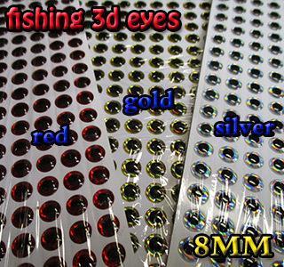 2015 Fishing 3D Eyes Size:3Mm-12Mm Each Color 267Pcs In Total 800Pcs/Lot-Fish Eyes-Bargain Bait Box-8MM-Bargain Bait Box