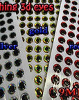 2015 Fishing 3D Eyes Size:3Mm-12Mm Each Color 267Pcs In Total 800Pcs/Lot-Fish Eyes-Bargain Bait Box-9MM-Bargain Bait Box