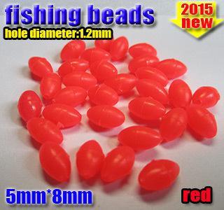 2015 Fishing Hard Beads Glow Beads Size:5Mm*8Mm Quantity:500Pcs/Lot-Fishing Beads-Bargain Bait Box-red 500pcs-Bargain Bait Box