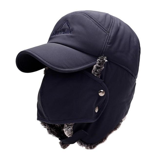 2018 Winter Men And Women Warm Fishing Hat Outdoor Thickening Mountaineering-Fishing Caps-fairebroderie Store-navy blue-One Size-Bargain Bait Box