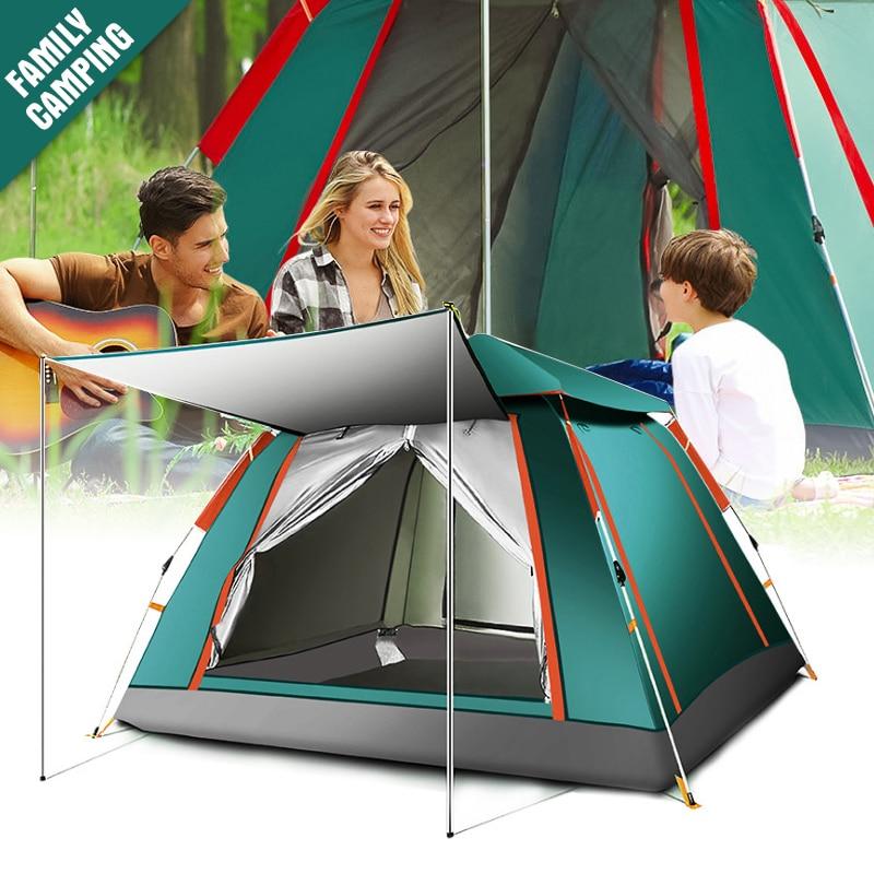 2019 Family Camping Tent 5/8 Person Large Space Tents Automatic Opening-Tents-Alpscamping Store-Super Plus Size 1-Bargain Bait Box