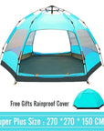 2019 Family Camping Tent 5/8 Person Large Space Tents Automatic Opening-Tents-Alpscamping Store-Super Plus Size 2-Bargain Bait Box