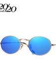 20/20 Classic Polarized Sunglasses Men Women Vintage Eyewear Oval Driving Unisex-Polarized Sunglasses-Bargain Bait Box-C03 Gold Blue Revo-Bargain Bait Box