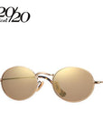 20/20 Classic Polarized Sunglasses Men Women Vintage Eyewear Oval Driving Unisex-Polarized Sunglasses-Bargain Bait Box-C07 Gold Gold-Bargain Bait Box