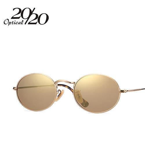 20/20 Classic Polarized Sunglasses Men Women Vintage Eyewear Oval Driving Unisex-Polarized Sunglasses-Bargain Bait Box-C07 Gold Gold-Bargain Bait Box