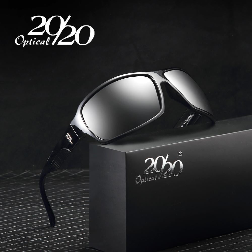 20/20 Classic Sunglasses Men Polarized Glasses Driving Luxury Metal Sun-Polarized Sunglasses-Bargain Bait Box-C01 Black G15-Bargain Bait Box