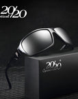 20/20 Classic Sunglasses Men Polarized Glasses Driving Luxury Metal Sun-Polarized Sunglasses-Bargain Bait Box-C01 Black G15-Bargain Bait Box