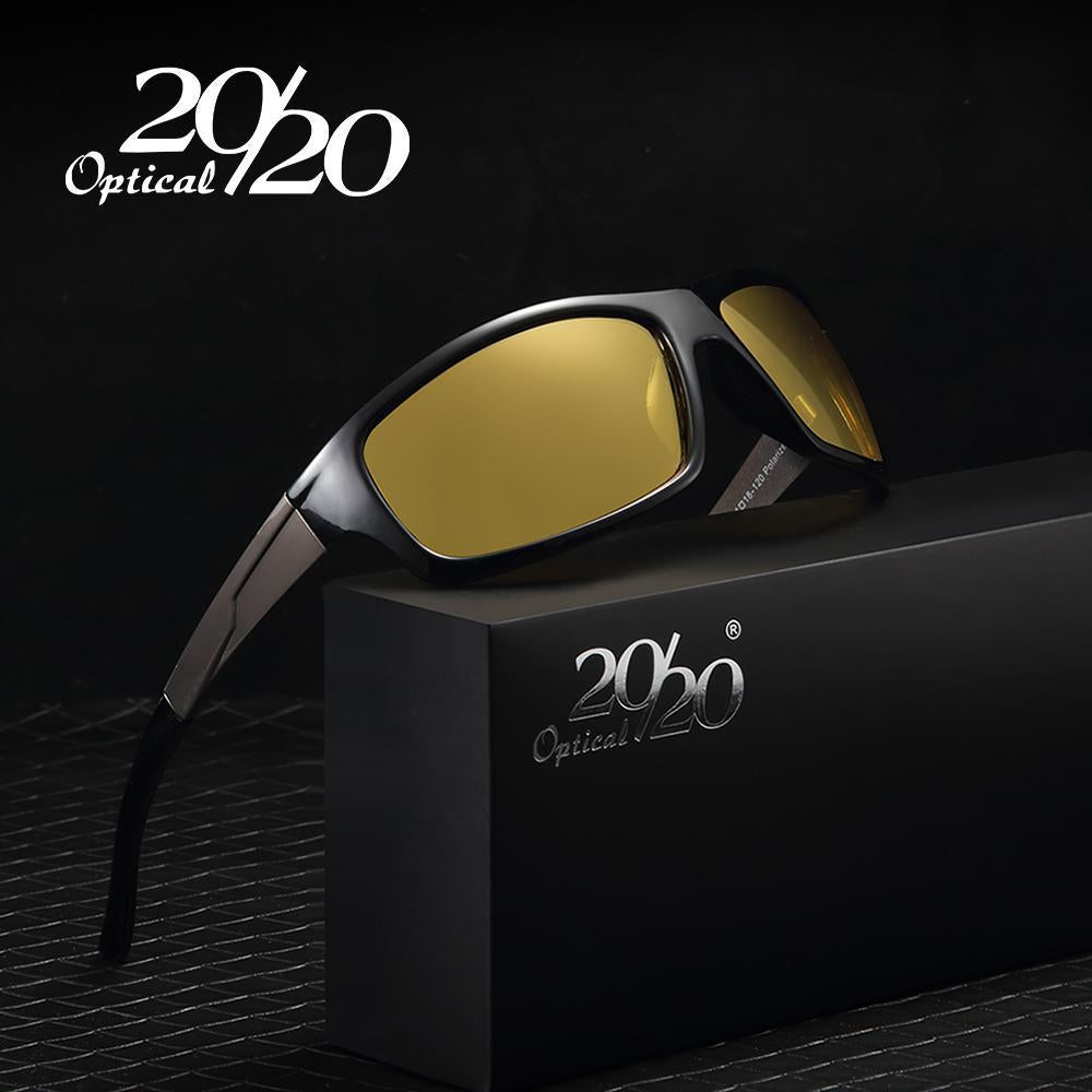 20/20 Night Vision Sunglasses Men Polarized Night Driving Enhanced Light-Polarized Sunglasses-Bargain Bait Box-C01 Black G15-Bargain Bait Box