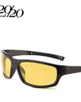 20/20 Night Vision Sunglasses Men Polarized Night Driving Enhanced Light-Polarized Sunglasses-Bargain Bait Box-C04 Black Yellow-Bargain Bait Box