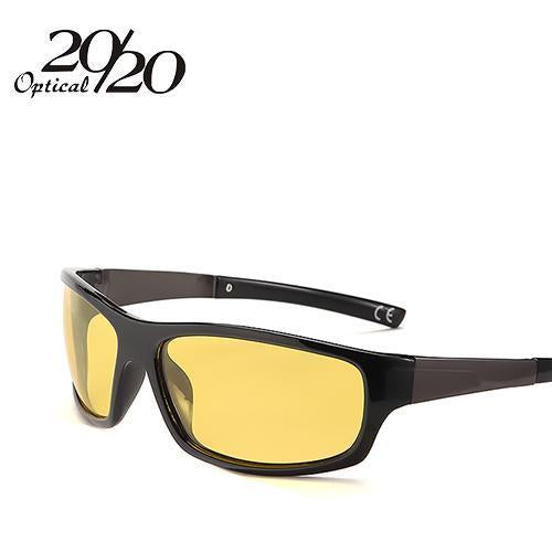 20/20 Night Vision Sunglasses Men Polarized Night Driving Enhanced Light-Polarized Sunglasses-Bargain Bait Box-C04 Black Yellow-Bargain Bait Box