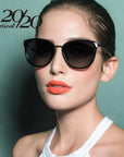 20/20 Polarized Sunglasses Women Retro Style Metal Frame Sun Glasses Famous Lady-Polarized Sunglasses-Bargain Bait Box-C01 Black Smoke-Bargain Bait Box