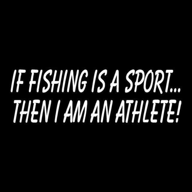 20.3*6.5Cm If Fishing Is A Sport Then I Am An Athlete Funny Car Stickers-Fishing Decals-Bargain Bait Box-Silver-Bargain Bait Box
