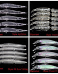 20Pcs Transparent Lifelike Eyes Bait Embryo Body Kinds Of Blank Crankbait-Blank & Unpainted Lures-VeeBok Sport Technology Co., Ltd-9g-12cm-Bargain Bait Box