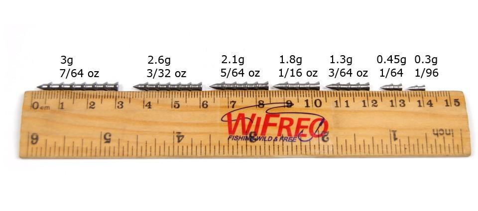 [ 20Pcs ] Wifreo Tungsten Nail Pin Weight Sinker Soft Bait Insert Weights 0.3G /-Tungsten Weights-Bargain Bait Box-20pcs 0o45g 1I64oz-Bargain Bait Box