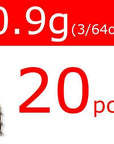 [ 20Pcs ] Wifreo Tungsten Nail Pin Weight Sinker Soft Bait Insert Weights 0.3G /-Tungsten Weights-Bargain Bait Box-20pcs 0o9g 1I32oz-Bargain Bait Box