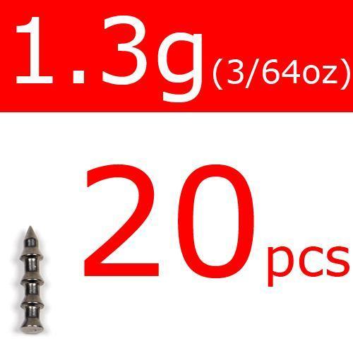 [ 20Pcs ] Wifreo Tungsten Nail Pin Weight Sinker Soft Bait Insert Weights 0.3G /-Tungsten Weights-Bargain Bait Box-20pcs 1o3g 3I64oz-Bargain Bait Box