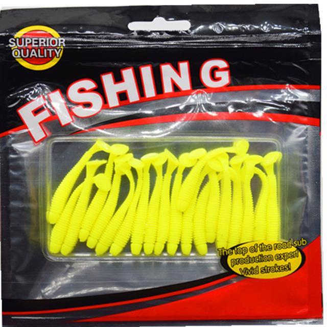 20Pcs/Package Fishing 4.7Cm 0.7G Soft Baits Shad Fishing S Para Wd-339-Unrigged Plastic Swimbaits-Bargain Bait Box-C-Bargain Bait Box