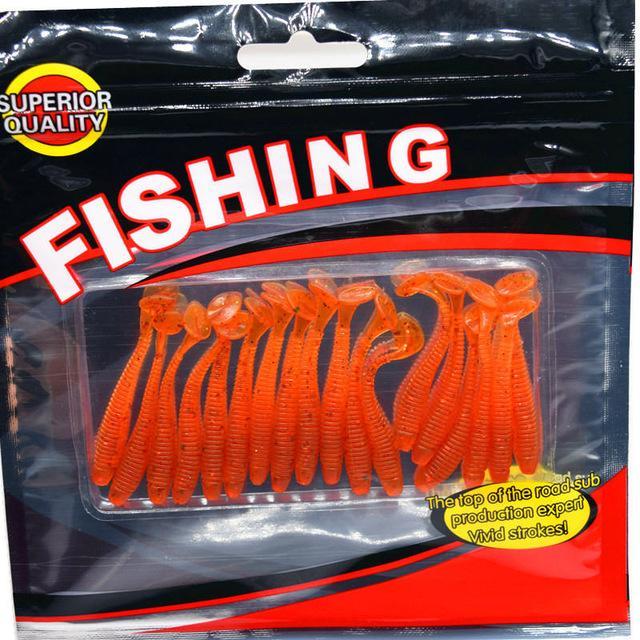 20Pcs/Package Fishing 4.7Cm 0.7G Soft Baits Shad Fishing S Para Wd-339-Unrigged Plastic Swimbaits-Bargain Bait Box-G-Bargain Bait Box