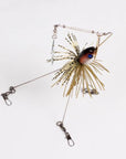 20Cm 13G Alabama Rig/Spinner Set With Fishing Paillette Rotary Beard Effects-Umbrella Rigs-Bargain Bait Box-Brown-Bargain Bait Box
