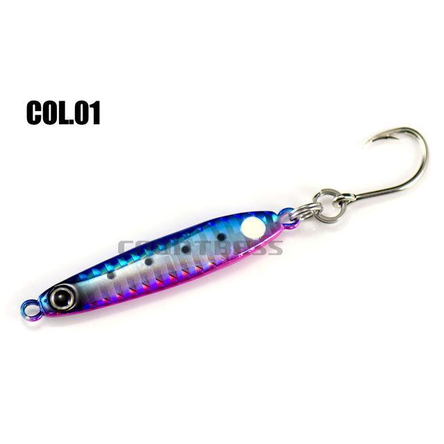 20G Jigging Lure With Vmc Single Hook, Metal Fishing Lures, Micro Lead Fish-countbass Fishing Tackles Store-01-Bargain Bait Box