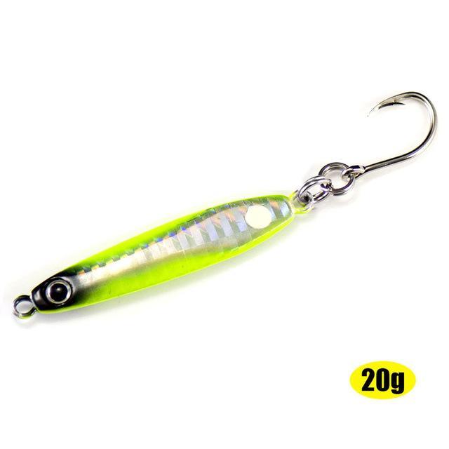 20G Jigging Lure With Vmc Single Hook, Metal Fishing Lures, Micro Lead Fish-countbass Fishing Tackles Store-03-Bargain Bait Box
