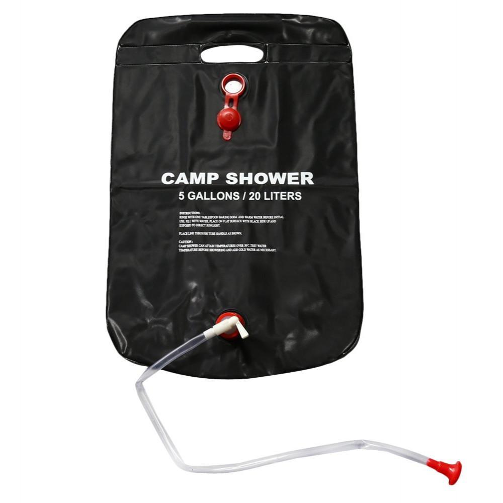 20L Water Bag Foldable Solar Energy Heated Camp Pvc Shower Bag Outdoor Camping-WinmaxSportsBag Store-Bargain Bait Box