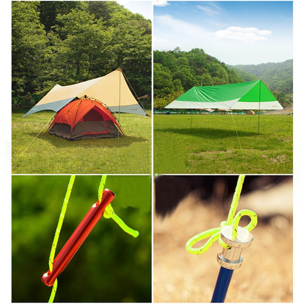 20M Green Reflective Guyline Canopy Tent Rope Guy Line Camp Cord Fluorescent-GoteCool Outdoor Store-Bargain Bait Box