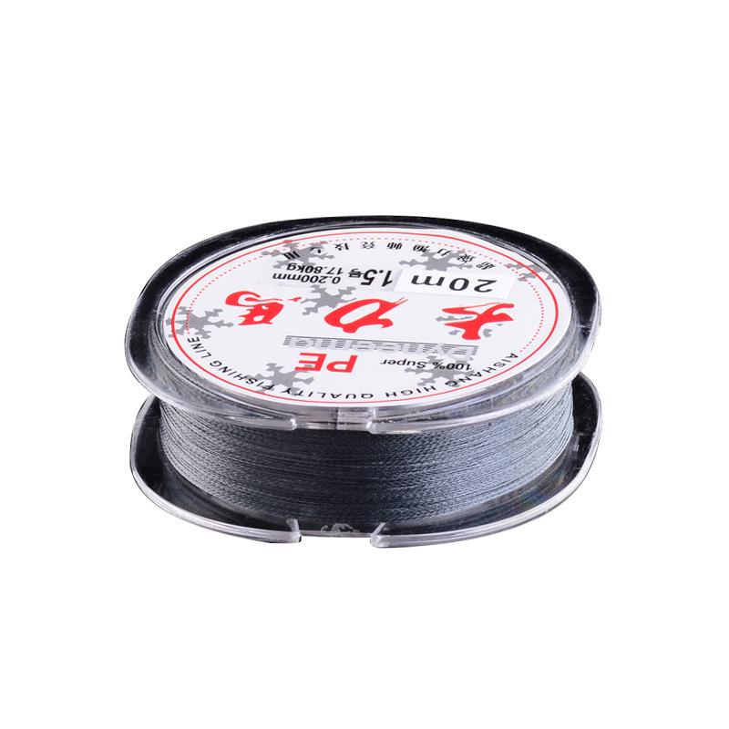 20M Pe Fishing Line Grey 4 Braided Line Available 4.8Kg-40.8Kg Pe Line Package-Double 7 Outdoor Sport Store-0.4-Bargain Bait Box