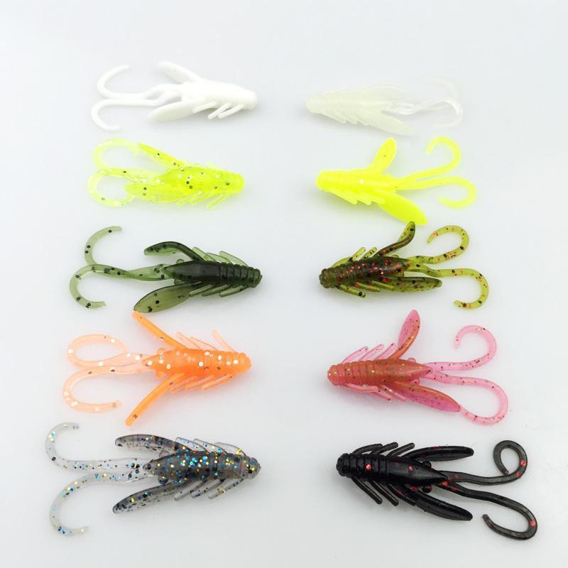 20Pc/Lot 10 Colors Fishing Lure Soft 37Mm 0.8G Grub Artificial Trout Crankbait-Dreamer Zhou&#39;store-Color A-Bargain Bait Box