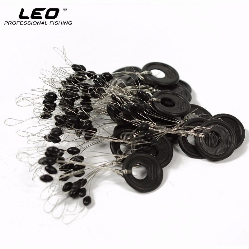 20Pcs Black Rubber Fishing Space Beans Ss S M L Space Positioning Bean Fishing-leo Official Store-SS Oval Beans-Bargain Bait Box