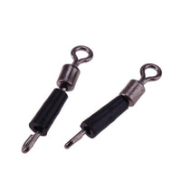 20Pcs Fishing Swivel Snap Rolling Connector Line Clip Ring 8 Word Fast Link-Agreement-Bargain Bait Box