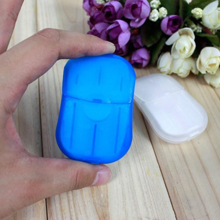 20Pcs Soap Paper Travel Portable Hand Wash Soap Flower Fragrant Soap-SGODDE Camping Store-Bargain Bait Box