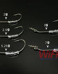 20Pcs Worm Hook Wide Belly Jigging Swimbait Hooks Sea Fishing With Lead Weight-Weighted Hooks-Bargain Bait Box-5 size each 4pcs-Bargain Bait Box