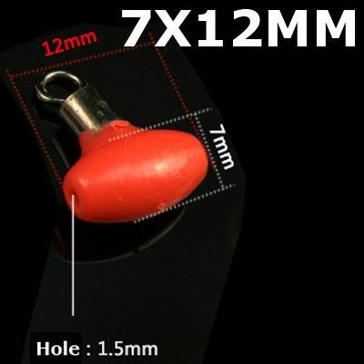 [ 20Pcs/Lot ] Cross-Line Swivels &amp; Bead T Shape Pulley Slide Rig Connector-Wifreo store-7X12MM Red-Bargain Bait Box