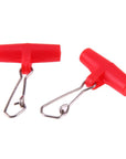 20Pcs/Lot Zip Slider High-Strength Fishing Line Sinker Slider Slides Hook Snap-Agreement-Red-Bargain Bait Box