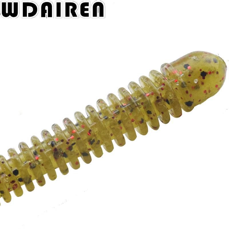 20Pcs/Pack 6Cm/1.4G Worm Curly Tail Soft Fishing Lures Silicone Salt Shrimp-WDAIREN fishing gear Store-A-Bargain Bait Box