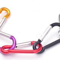 20Pcs/Set Colorful Aluminum Spring Carabiner Snap Hook Hanger Keychain Travel-U have a nice day-Size 4-Bargain Bait Box