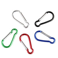 20Pcs/Set Colorful Aluminum Spring Carabiner Snap Hook Hanger Keychain Travel-U have a nice day-Size 4-Bargain Bait Box