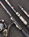 2.1/2.4/2.7/3.0/3.6M Short Section Carbon Rock Fishing Rod Xh Power Telescopic-Telescoping Fishing Rods-ZHANG 's Professional lure trade co., LTD-2.1 m-Bargain Bait Box