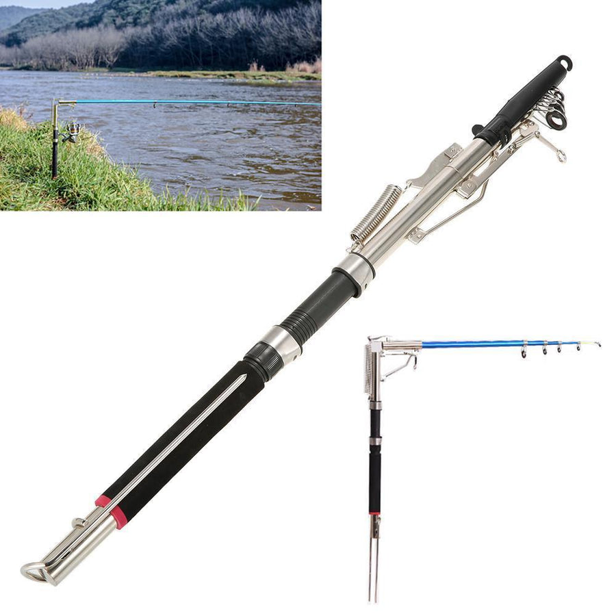 2.1M 2.4M 2.7M Automatic Fishing Rod Rack Stainless Steel & Glass Fiber-Automatic Fishing Rods-XSport Store-2.1 m-Bargain Bait Box