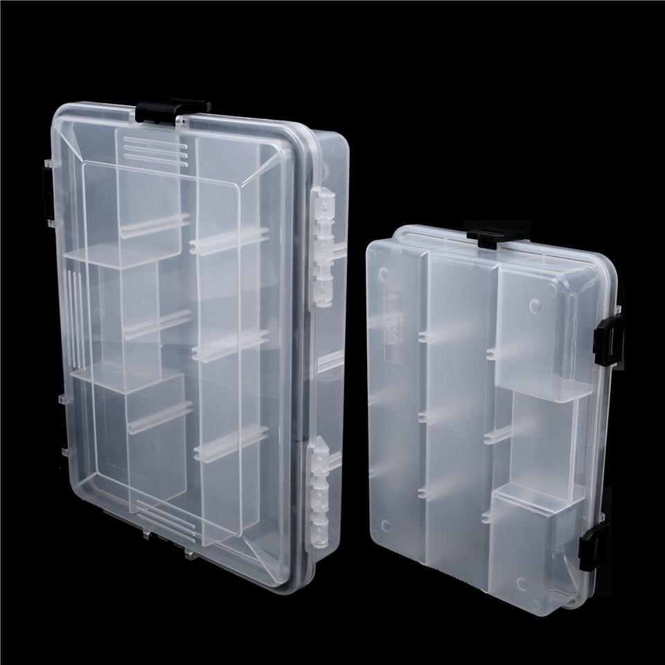 22.5*16.5*5Cm/28*18*5Cm Plastic 5-11 Compartments Waterproof Fishing Box Fishing-Compartment Boxes-Bargain Bait Box-Big Size-Bargain Bait Box
